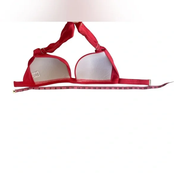 VENUS Goddess Push Up Halter Bikini Top in Sunset Pink - DDD cup size - Picture 6 of 8